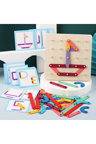Choice NB240C1 Montessori Baby Creative Toy Graphics Geometric Pegboard Puzzl...