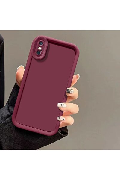 Choice14 جراب أحمر خمري لهاتف iPhone XR، متوافق مع iPhone XS وiPhone XR وiPho...