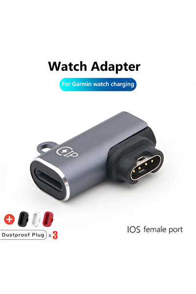 Choice محول شحن IOS من النوع C/Micro USB/8pin للساعة Fenix 7/7S/7X/6/6S/6X/5/...