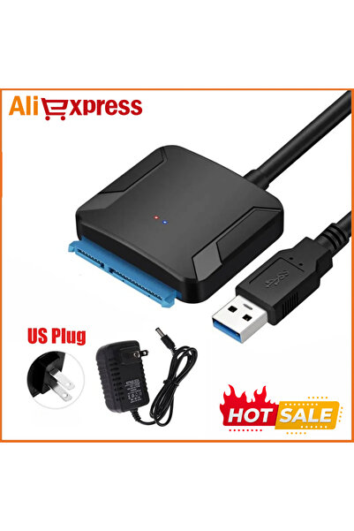 Choice1 With US Plug SATA To USB 3.0 Adapter Cable for 2.5/3.5 Inch SSD HDD S...