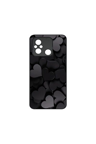 bestcase Husa BestCase® Slim Glassy, Compatibilă cu Xiaomi Redmi 12C, Inimi a...