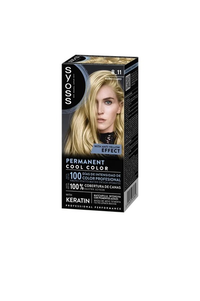 Syoss Permanent hair dye PERMANENT COLOR 8.11 light blonde