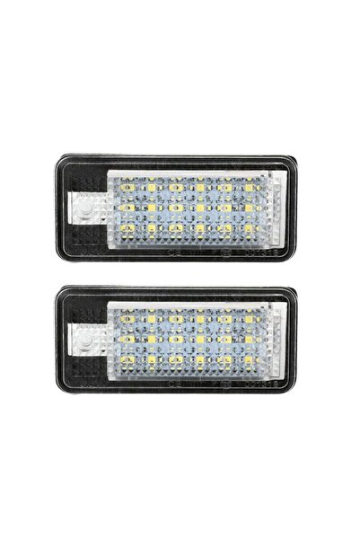 Choice قطعتان من مصابيح LED للوحة الأرقام لسيارات أودي A3 A4 S4 RS4 B6 B7 A6 ...