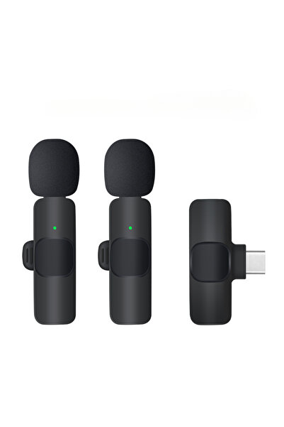 choice2 K9-2 Type-C Lavalier Mic 2-in-1 Wireless Clip on with 2 Receivers for...