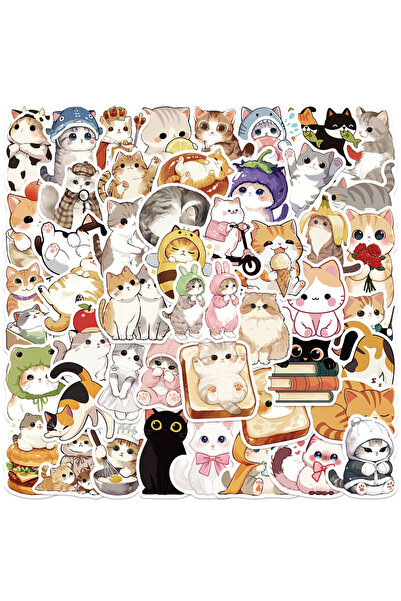 Choice Bandai 50PCS 50PCS Cute Cats Animal Cartoon Stickers Funny Decals DIY ...