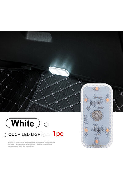 Choice3 مصباح LED أبيض صغير لاسلكي يعمل باللمس، إضاءة داخلية للسيارة، مصباح ق...