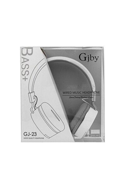 Gjby Ακουστικά Κεφαλής Extra Bass GJ-23/jack 3,5mm Λευκό
