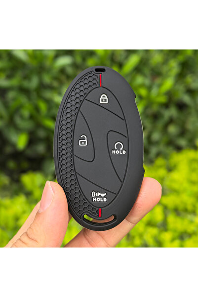Choice1 Black Silicone Car Key Case For Hyundai Kona Ev N-Line Tucson 2025 Gr...