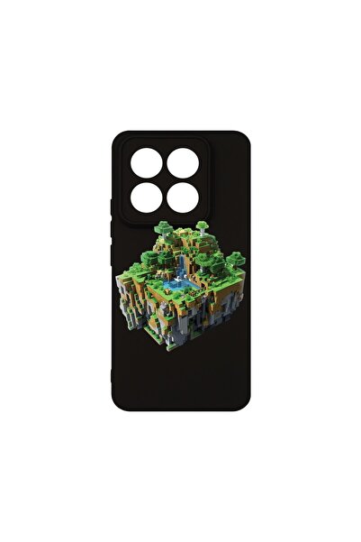 bestcase Husa pentru Xiaomi 14T, BestCase¬Æ Slim SIlicon 0.8MM, Minecarft Wor...