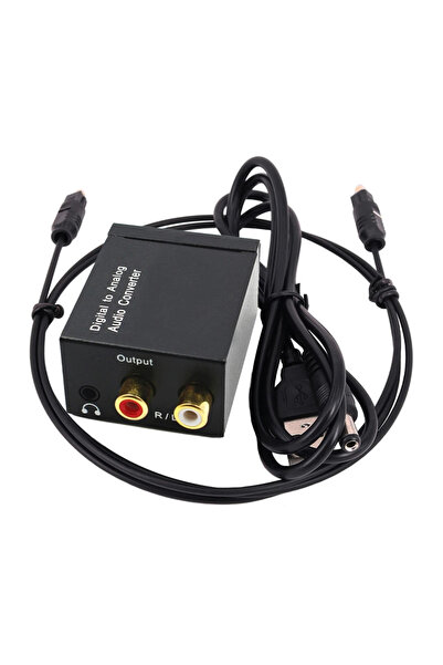 Choice With USB Cable DAC Digital to Analog Audio Adapter, Optical SPDIF Fibe...