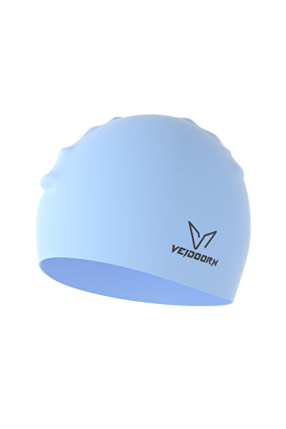 Choice3 Blue Waterproof Silicone Swim Cap Professional Adult Long Hair Swimmi...