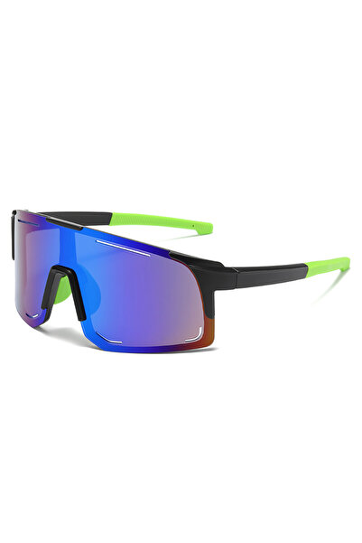 Choice black green Sports Wrap Around Anti Light Glasses For Women Men Large ...