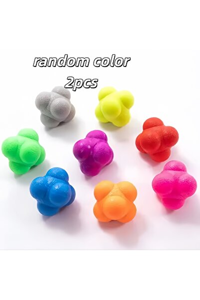 Choice1 random color 2pcs Hexagonal Reaction Ball Fitness Sport Speed Agility...