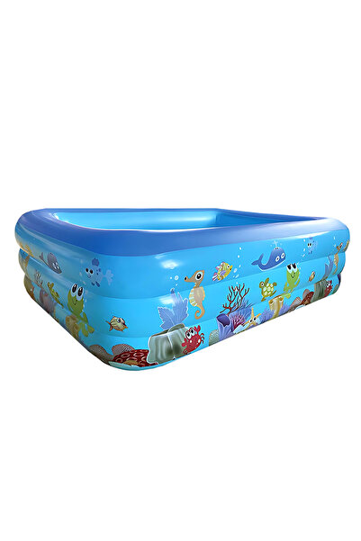 Velaris Piscină gonflabilă pentru copii Ocean - Dreptunghiulară 120 cm, Impri...