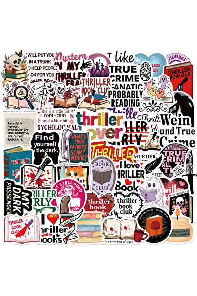 Choice 100PCS 50/100PCS Cartoon Thriller Book Graffiti Stickers Decorative Gu...