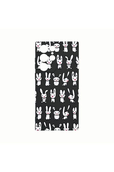bestcase Θήκη Σιλικόνης, Συμβατή με Samsung Galaxy S22 Ultra, Σχέδιο Κουνέλια...