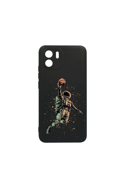 bestcase Тънък силиконов калъф 0.8ММ, съвместим с Xiaomi Redmi A1, Астронавт ...