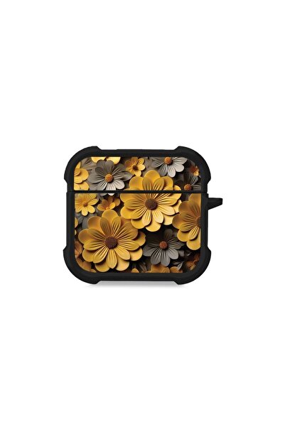Sonique Θήκη Σιλικόνης 3D Flower Series για AirPods 4 Κίτρινο