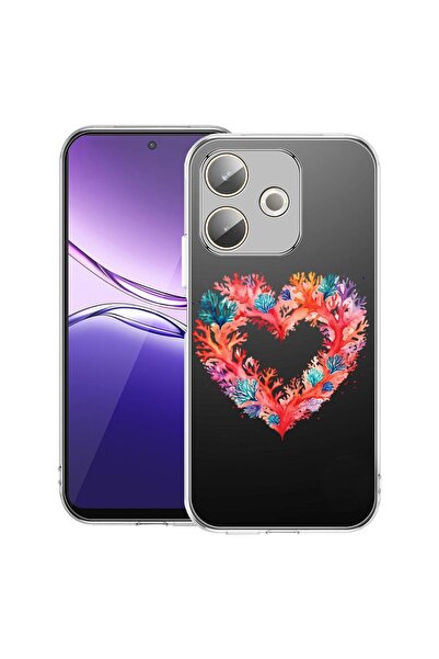 bestcase ¬Æ Husa pentru Xiaomi Redmi 13x / Poco M6 4G cu Design Coral Heart, ...