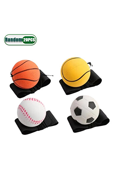 Choice4 Random-20PCS 1-20PCS Reaction Training Bouncy Ball Set with Wrist Str...