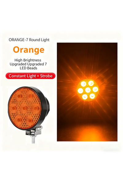 Choice5 أضواء LED صفراء YX بجهد 9-80 فولت، أضواء عمل صغيرة للشاحنات، أضواء لل...