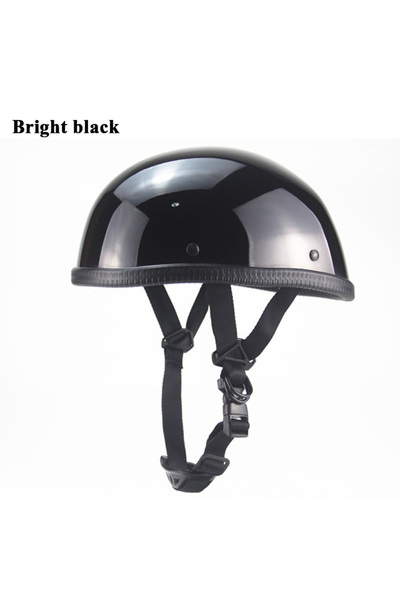 Choice7 M 1pc Bright black 1X Motorcycle Helmet Open Face Helmet Half Helmet ...