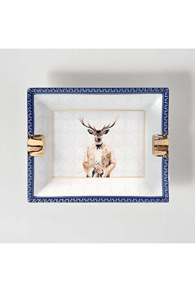 VİTELLİ Deer Louise Decorative Ashtray Porcelain Ash Tray 17 cm