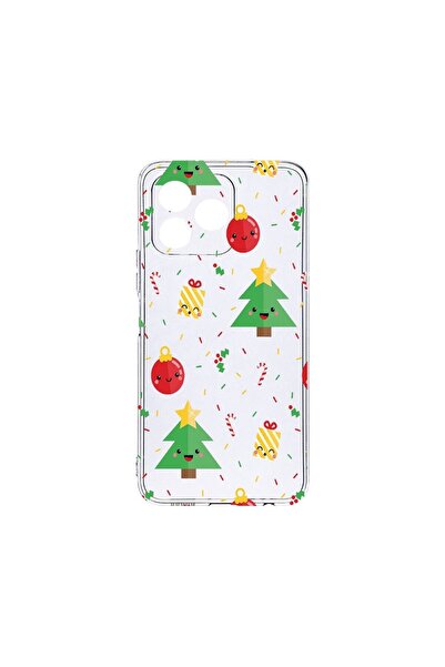 bestcase ¬Æ Husa Clear Silicon 2MM, Compatibila Cu Xiaomi Redmi 13, Xmas Tree...