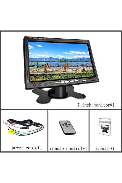 Choice شاشة سيارة 7 بوصة 12 فولت/24 فولت، شاشة TFT LCD بدقة 1024×600، شاشة عر...