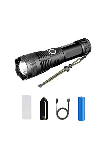 Choice 18650 battery Rechargeable LED Flashlight Super Bright Aluminum Alloy ...