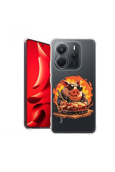 bestcase Husă pentru Xiaomi Redmi Note 14 4G, Antișoc 1.5MM, Pig's Life, Prot...