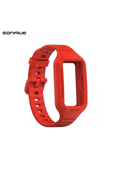 Sonique Λουράκι Σιλικόνης Dot Band για Huawei Band 6 / Huawei Band 7 Κόκκινο