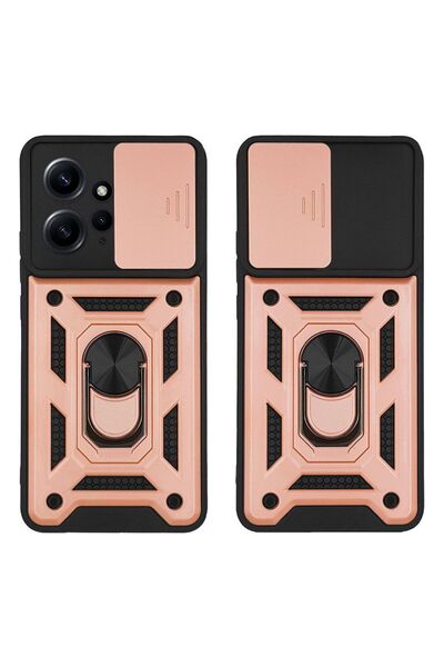 Sonique Θήκη Ring Armor CamPro για Xiaomi Redmi Note 12 4G Ροζ Χρυσό