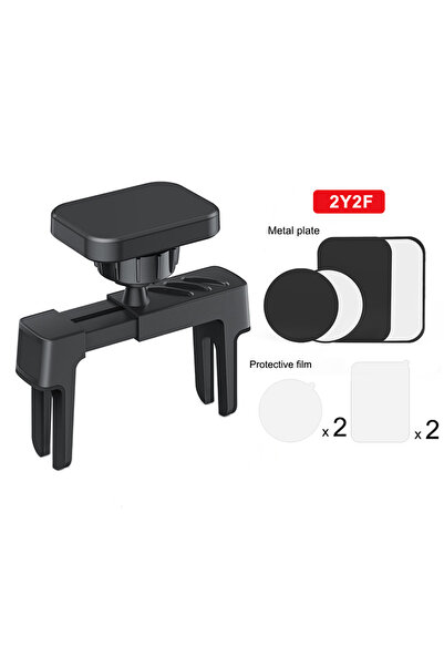 choice2 Black2F2Y Magnetic Car Mount Round Air Vent Clip Cellphone Stand With...