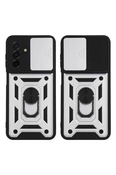 Sonique Θήκη Ring Armor CamPro για Samsung Galaxy A26 5G Ασημί