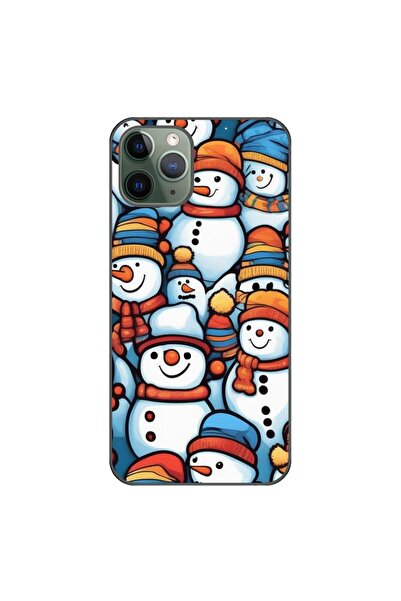 OEM Husa compatibila cu Apple iPhone 11 Pro Max Silicon Gel Tpu Model Snowman...