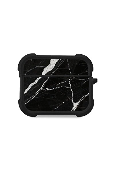 Sonique Θήκη Σιλικόνης Marble Series για AirPods Pro / Pro 2 Μαύρο