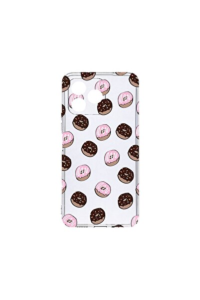 bestcase ¬Æ Husa Clear Silicon 2MM, Compatibila Cu Xiaomi Redmi 13, Donuts, A...