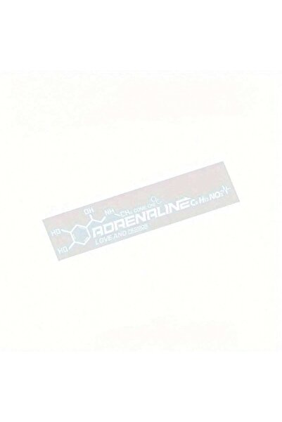 Choice WHITE Adrenaline Molecular Formula Car Stickers - Love & Design, Refle...