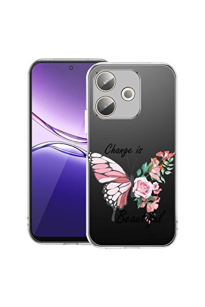 bestcase ¬Æ Husa Clear Silicon pentru OPPO A5 Pro 5G, Change is Beutiful, 204...