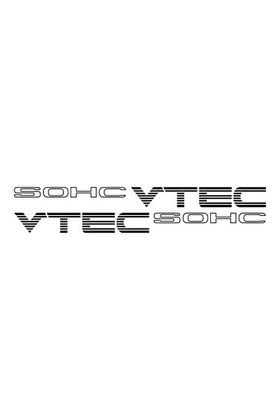 choice2 Black 1 Pair SOHC VTEC Vinyl Car Stickers Automobile Styling For Civi...