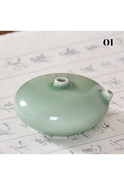 Choice 01 Huichang Rui Ru Kiln Celadon Inkstone Ceramic Water Drop Calligraph...