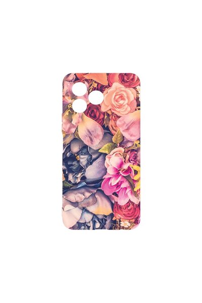 bestcase Διαφανής Θήκη Σιλικόνης 2MM, Συμβατή με Xiaomi Redmi 13, Φλοράλ, Αντ...