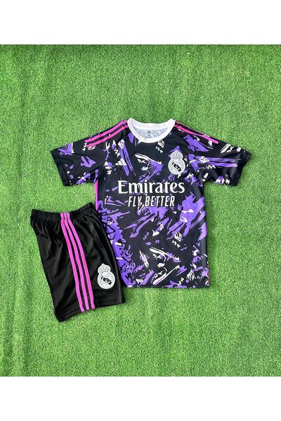 AJAX STAR Real Madrid Kylian Mbappe Özel Konsept Çocuk Forması (MOR)