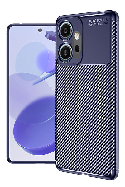 Honor 600 Compatible Camera Shielded (Carbon Design) Protective Luxury Silicone Case