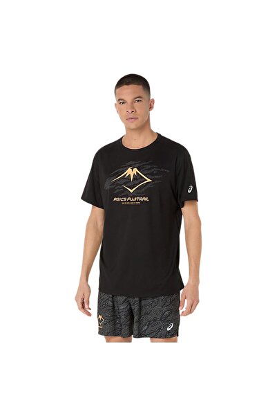 Asics Mens Short-Sleeve T-Shirt: Fujitrail Logo Tee M