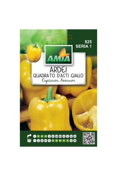 Amia Seminte de ardei gras Quadrato d'Asti Giallo Amia, 1 g