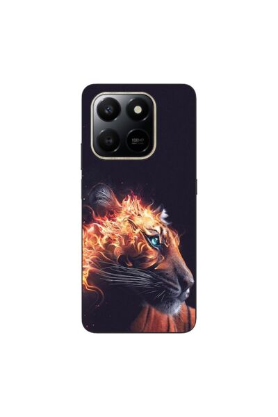 OEM Husa compatibila cu Honor X7d Silicon Gel Tpu Model Flameborn Tiger