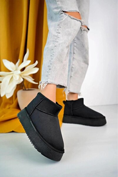 CN Thick Sole Women's Mini Boots with Fur Inside