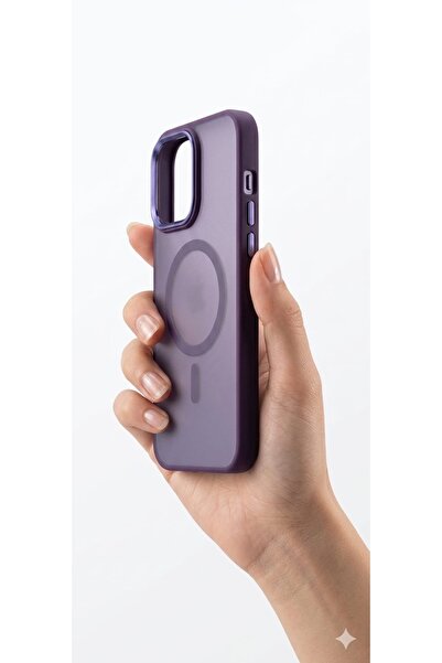 EPRO iPhone 14 Pro Max Magsafe Mor Telefon Kılıfı